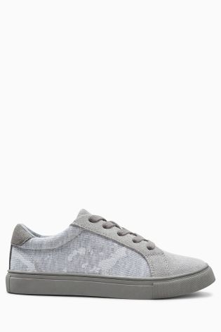 Grey Splat Lace-Up Shoes (Older Boys)